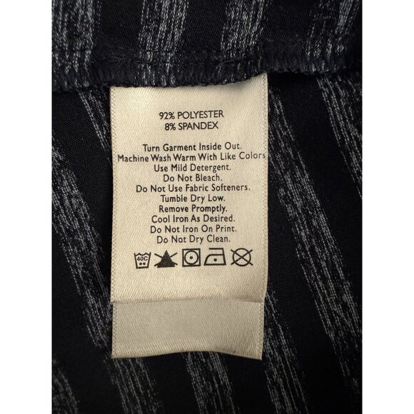 Eddie Bauer Navy Blue Striped Aster Travex Dress Size XL Soft Fitness Summer‎ - Picture 5 of 6